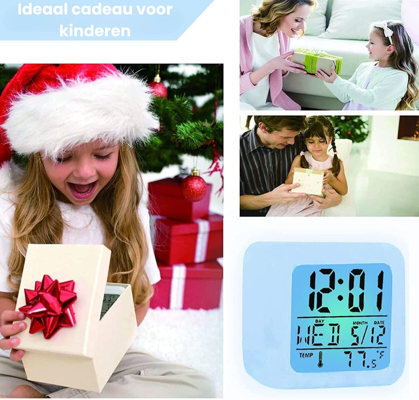 Wolkje™ Stitch Digitale Klok