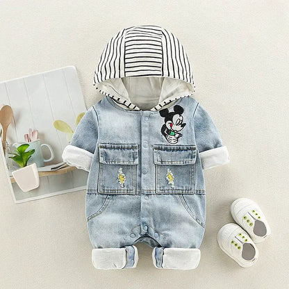 Wolkje™ Denim Mickey Romper