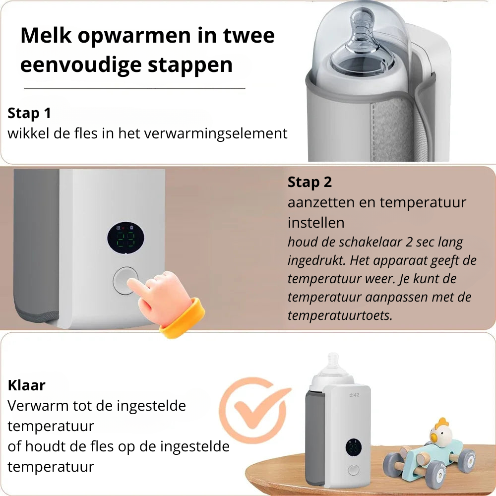 Wolkje™ Draadloze Babyfles Verwarmer