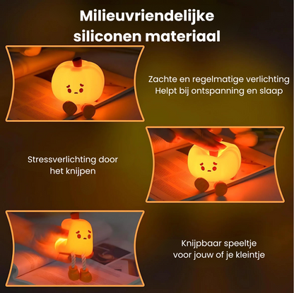 Wolkje™ Halloween Pompoen Nachtlampje