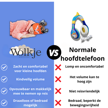 Wolkje™ Dieren Koptelefoon | 1+1 Gratis